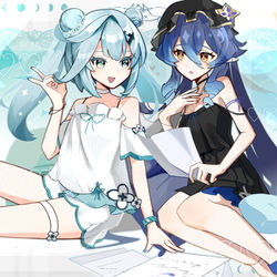 This is a pixiv picture whose title is パジャマパーティ.