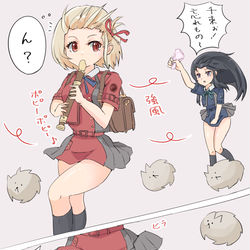 This is a pixiv picture whose title is 千束に忘れ物を届けるたきな.