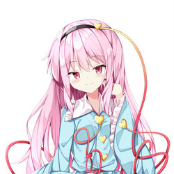 This is a pixiv picture whose title is 長髪さとりさま.