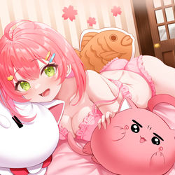 This is a pixiv picture whose title is さくらみこ.