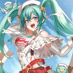 This is a pixiv picture whose title is どこまでも！！.