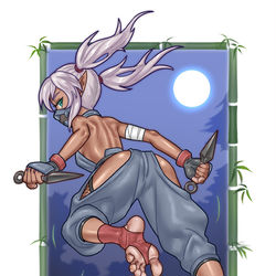 This is a pixiv picture whose title is [Skeb] エルフ忍者.