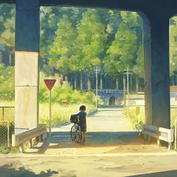This is a pixiv picture whose title is 夏の気配.