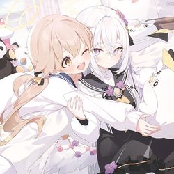 This is a pixiv picture whose title is ブルアカ.