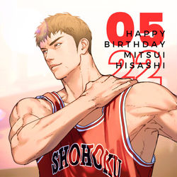This is a pixiv picture whose title is HBD Mitsui Hisashi.