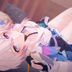 This is a pixiv picture whose title is 今天也是三月七~.