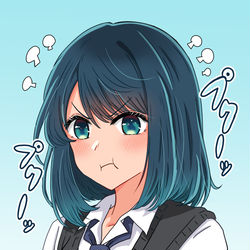 This is a pixiv picture whose title is 黒川あかね.