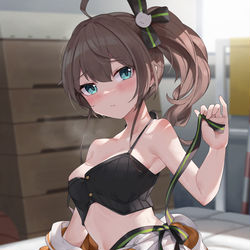 This is a pixiv picture whose title is 「まつりだって......」.