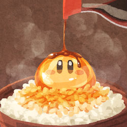This is a pixiv picture whose title is 卵かけご飯.