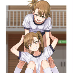 This is a pixiv picture whose title is 亜美真美誕生日おめ！.