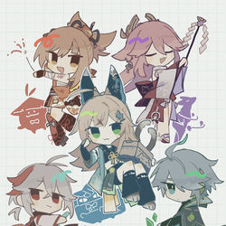 This is a pixiv picture whose title is 3.7組.