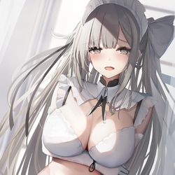 This is a pixiv picture whose title is お誘いメイドさん.