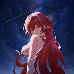 This is a pixiv picture whose title is 于星幕之下.