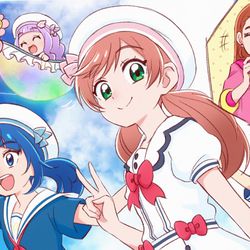 This is a pixiv picture whose title is みわたせ！水平線.