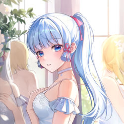 This is a pixiv picture whose title is 神里綾華.
