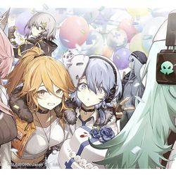 This is a pixiv picture whose title is WORK:ドールズフロントライン：ニューラルクラウド0.5周年.