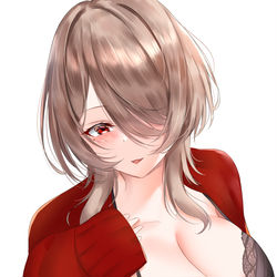 This is a pixiv picture whose title is ウルフカットリタさん.