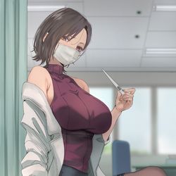 This is a pixiv picture whose title is やさぐれ保健医#11.