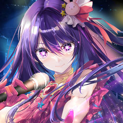 This is a pixiv picture whose title is 最強で無敵のアイドル.