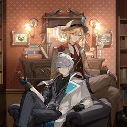 This is a pixiv picture whose title is 221b.