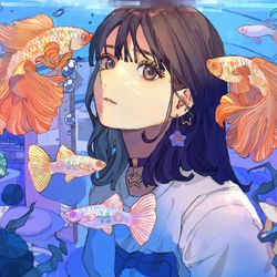 This is a pixiv picture whose title is 憧れ.