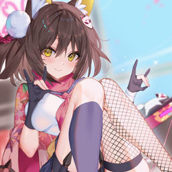 This is a pixiv picture whose title is イズナ🦊.