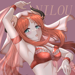 This is a pixiv picture whose title is 踊ってるだけで敵が爆死するニィロウ.