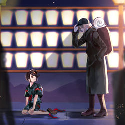 This is a pixiv picture whose title is 何か.
