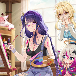 This is a pixiv picture whose title is Genshin.