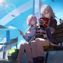 This is a pixiv picture whose title is 仙舟 「羅浮」.