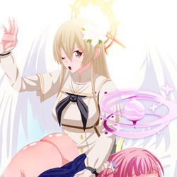 This is a pixiv picture whose title is Mika's special treatment.