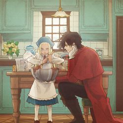This is a pixiv picture whose title is お手伝い.