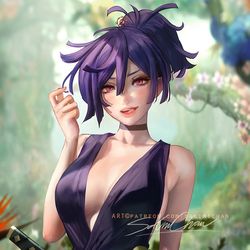 This is a pixiv picture whose title is 杠 yuzuriha.