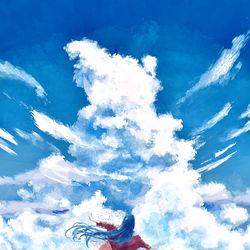 This is a pixiv picture whose title is 夏に彷徨う.