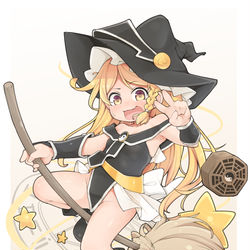 This is a pixiv picture whose title is ブラック魔理ちゃん.