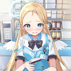 This is a pixiv picture whose title is 「い、いらっしゃいませ・・・先生・・・」.