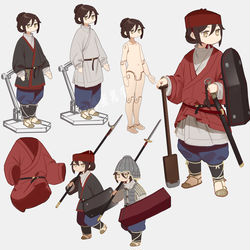 This is a pixiv picture whose title is 東漢 部曲.