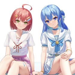 This is a pixiv picture whose title is お座りみこめっと🌸☄️.