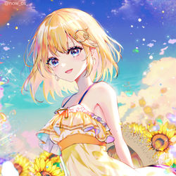 This is a pixiv picture whose title is 🌻🌞🏖🔎.
