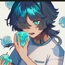 This is a pixiv picture whose title is 転生林檎.