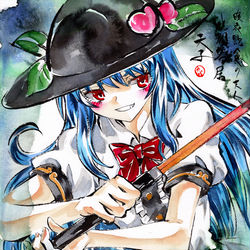 This is a pixiv picture whose title is 比那名居天子.