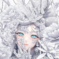 This is a pixiv picture whose title is 纏う.