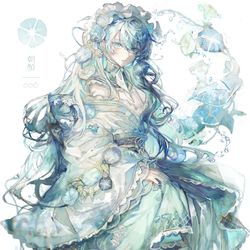 This is a pixiv picture whose title is 2023朝顔ちゃん.