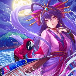 This is a pixiv picture whose title is 【ボートレース蒲郡】ポスター.
