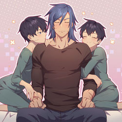 This is a pixiv picture whose title is 苦行(?).