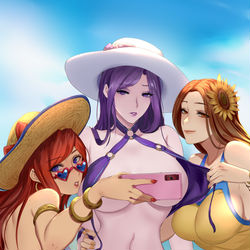 This is a pixiv picture whose title is 夏日.