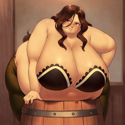 This is a pixiv picture whose title is Beer Belly.