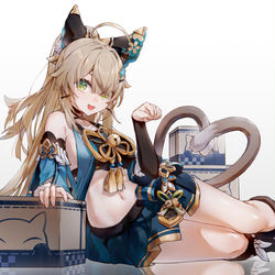 This is a pixiv picture whose title is 猫猫:D.