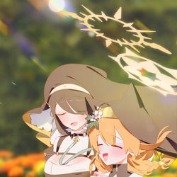 This is a pixiv picture whose title is ヒナタとマリー.