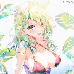 This is a pixiv picture whose title is 🌊👙🏖🌿.